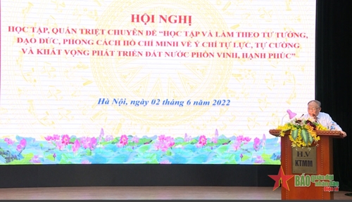 Hội nghị “Học tập và làm theo tư tưởng, đạo đức, phong cách Hồ Chí Minh về ý chí tự lực, tự cường và khát vọng phát triển đất nước phồn vinh, hạnh phúc”